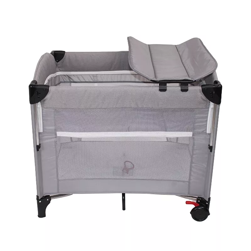 Movable and Spliced Baby Crib with Diaper Table