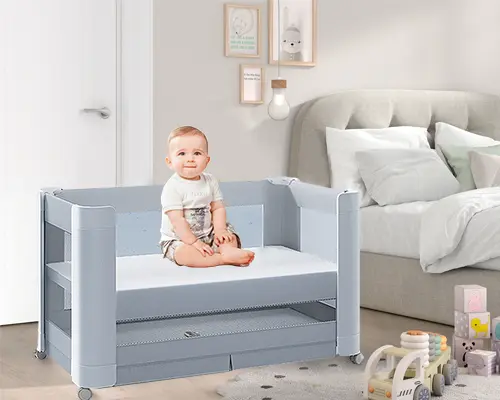How big the crib fence can be