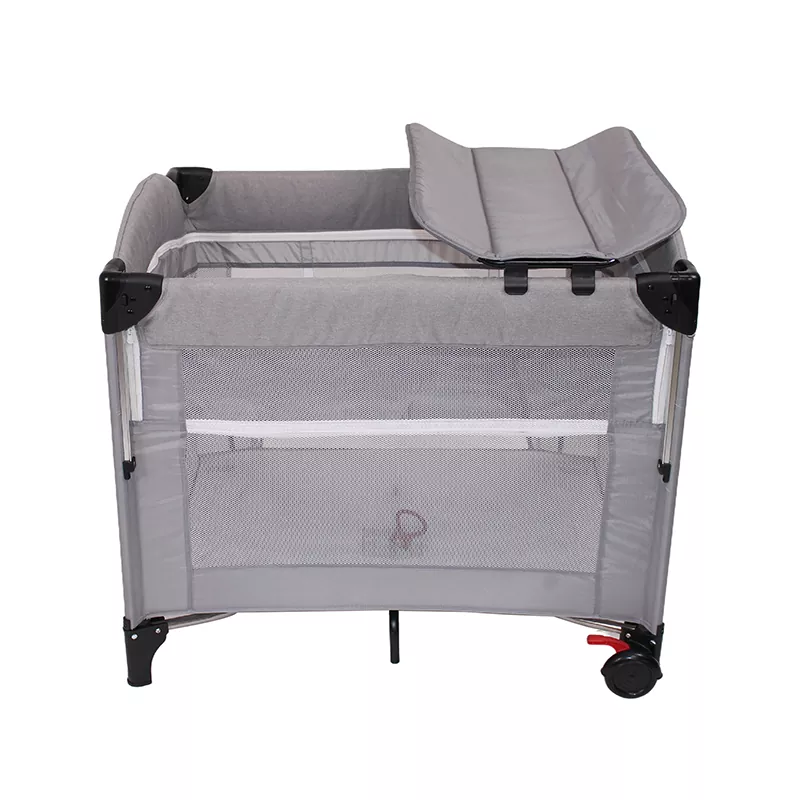 Folding and Splicing Crib with Diaper Table