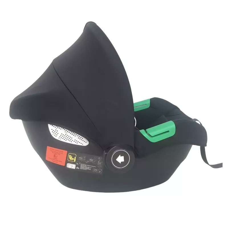 What kind of safety seat is suitable for children during infancy?